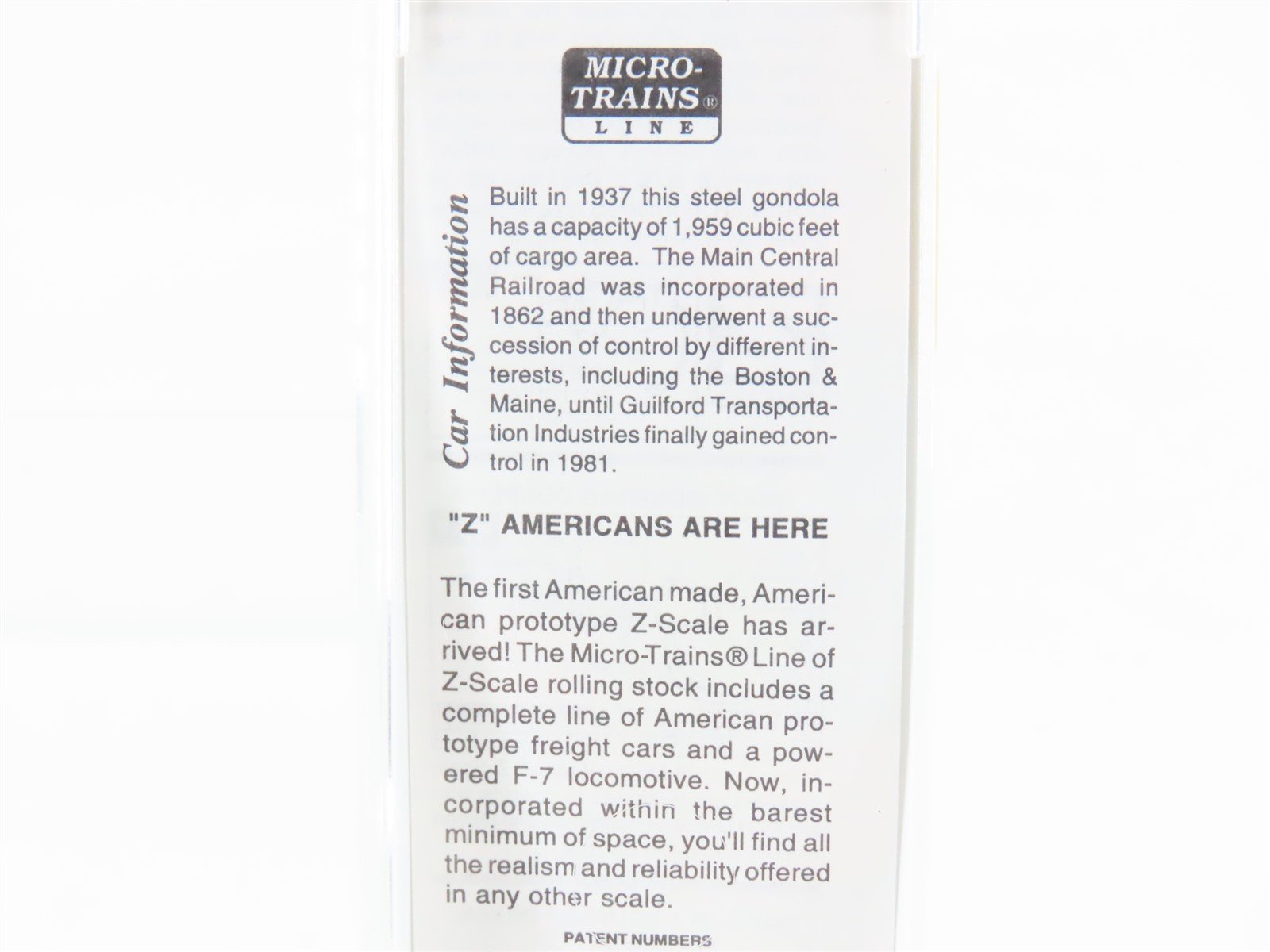 Z Scale Micro-Trains MTL 14308-2 MEC Maine Central Pine Tree Route Gondola #3203