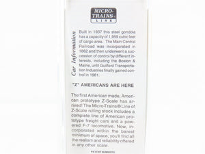 Z Scale Micro-Trains MTL 14308-2 MEC Maine Central Pine Tree Route Gondola #3203