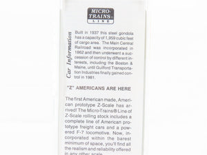 Z Scale Micro-Trains MTL 14308-2 MEC Maine Central Pine Tree Route Gondola #3203