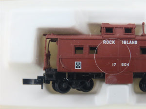 Z Scale Kadee Micro-Trains MTL 14704 RI Rock Island Caboose #17604