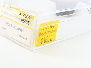 Z Scale Kadee Micro-Trains MTL 14704 RI Rock Island Caboose #17604