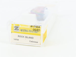 Z Scale Kadee Micro-Trains MTL 14704 RI Rock Island Caboose #17604