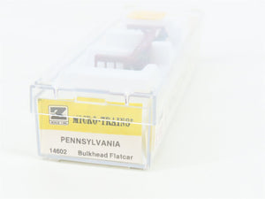 Z Scale Kadee Micro-Trains MTL 14602 PRR Pennsylvania Bulkhead Flat Car #469300