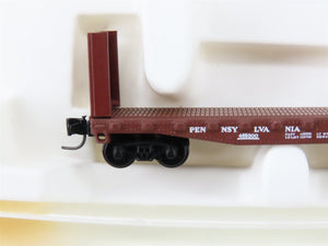 Z Scale Kadee Micro-Trains MTL 14602-2 PRR Pennsylvania Bulkhead Flat Car 469300