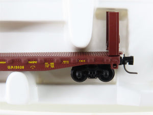 Z Scale Kadee Micro-Trains MTL 14604-2 UP Union Pacific Bulkhead Flat Car #15028