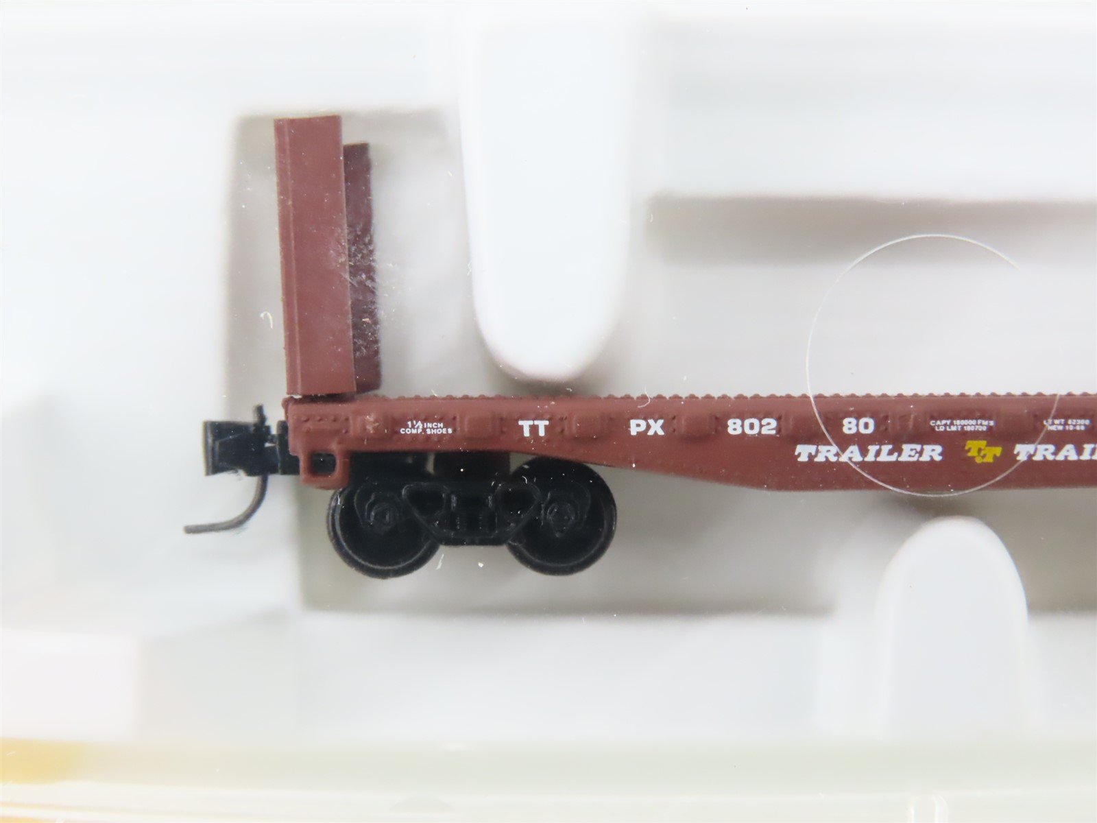 Z Scale Micro-Trains MTL 14605-2 TTPX Trailer Train 40' Bulkhead Flat Car #80280