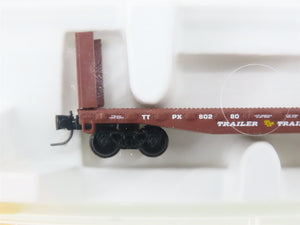 Z Scale Micro-Trains MTL 14605-2 TTPX Trailer Train 40' Bulkhead Flat Car #80280