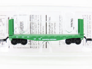 Z Micro-Trains MTL 14607 BN Burlington Northern 40' Bulkhead Flat Car #616049