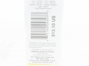 Z Micro-Trains MTL 14607 BN Burlington Northern 40' Bulkhead Flat Car #616049