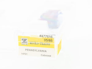 Z Scale Kadee Micro-Trains MTL 14701 PRR Pennsylvania N5 Caboose #477618