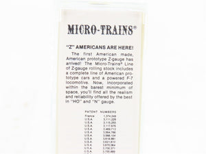Z Kadee Micro-Trains MTL 14601-2 SP Southern Pacific Bulkhead Flat Car #506184