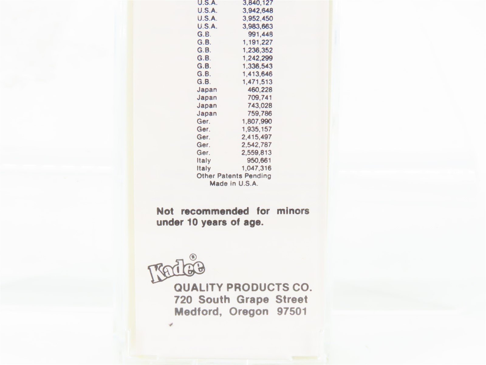 Z Kadee Micro-Trains MTL 14601-2 SP Southern Pacific Bulkhead Flat Car #506184