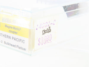 Z Kadee Micro-Trains MTL 14601-2 SP Southern Pacific Bulkhead Flat Car #506184