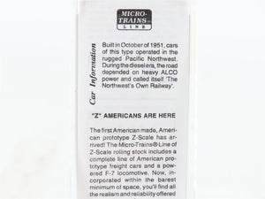 Z Micro-Trains MTL 14506-2 SP&S Spokane Portland & Seattle 50' Flat Car #34034