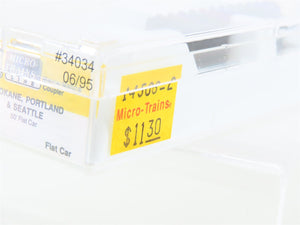 Z Micro-Trains MTL 14506-2 SP&S Spokane Portland & Seattle 50' Flat Car #34034