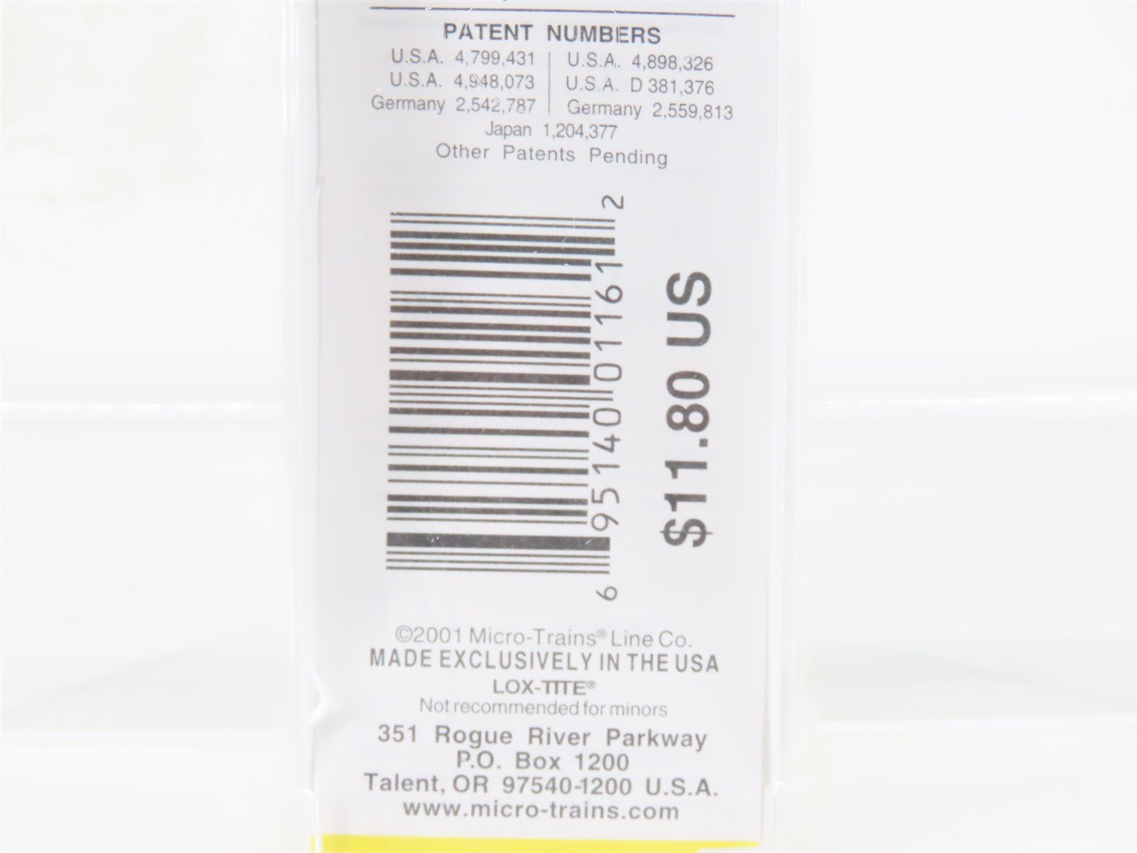 Z Scale Micro-Trains MTL 14505-2 UP Union Pacific 40' Flat Car #51547