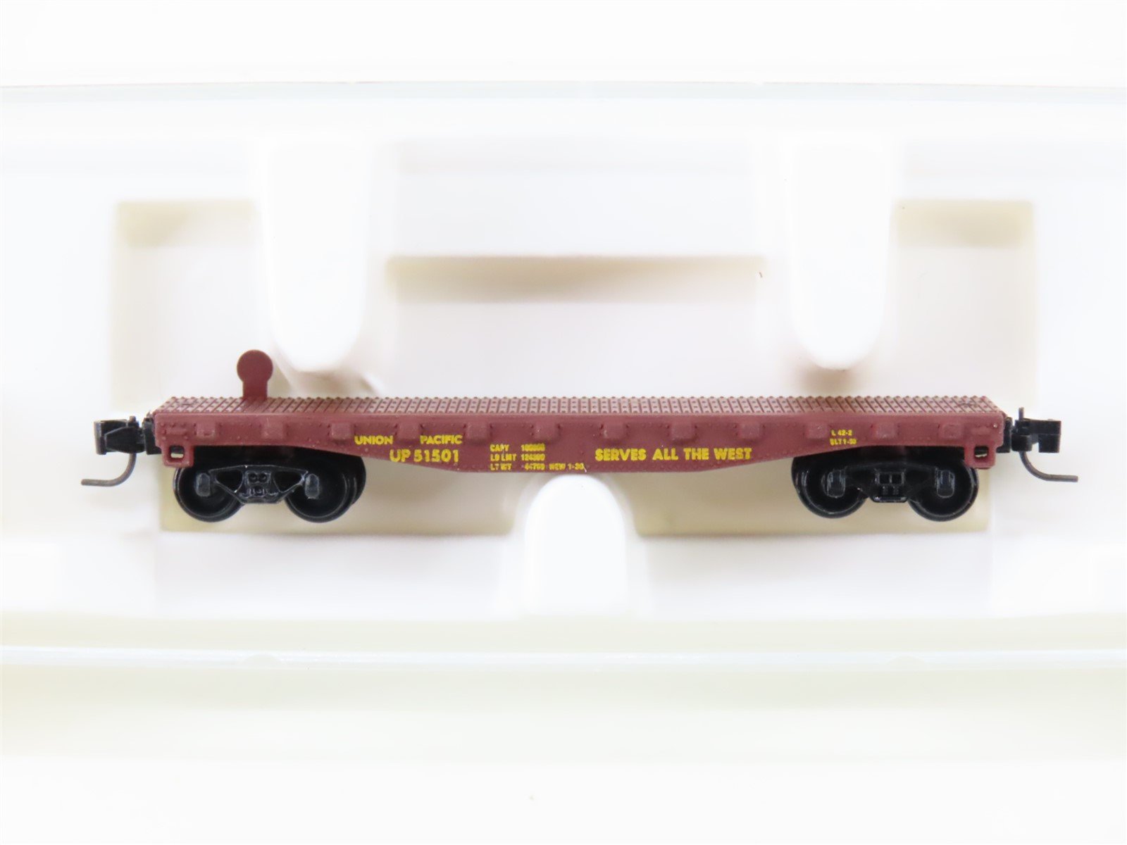 Z Scale Kadee Micro-Trains MTL 14505-2 UP "Serves All The West" Flat Car #51501