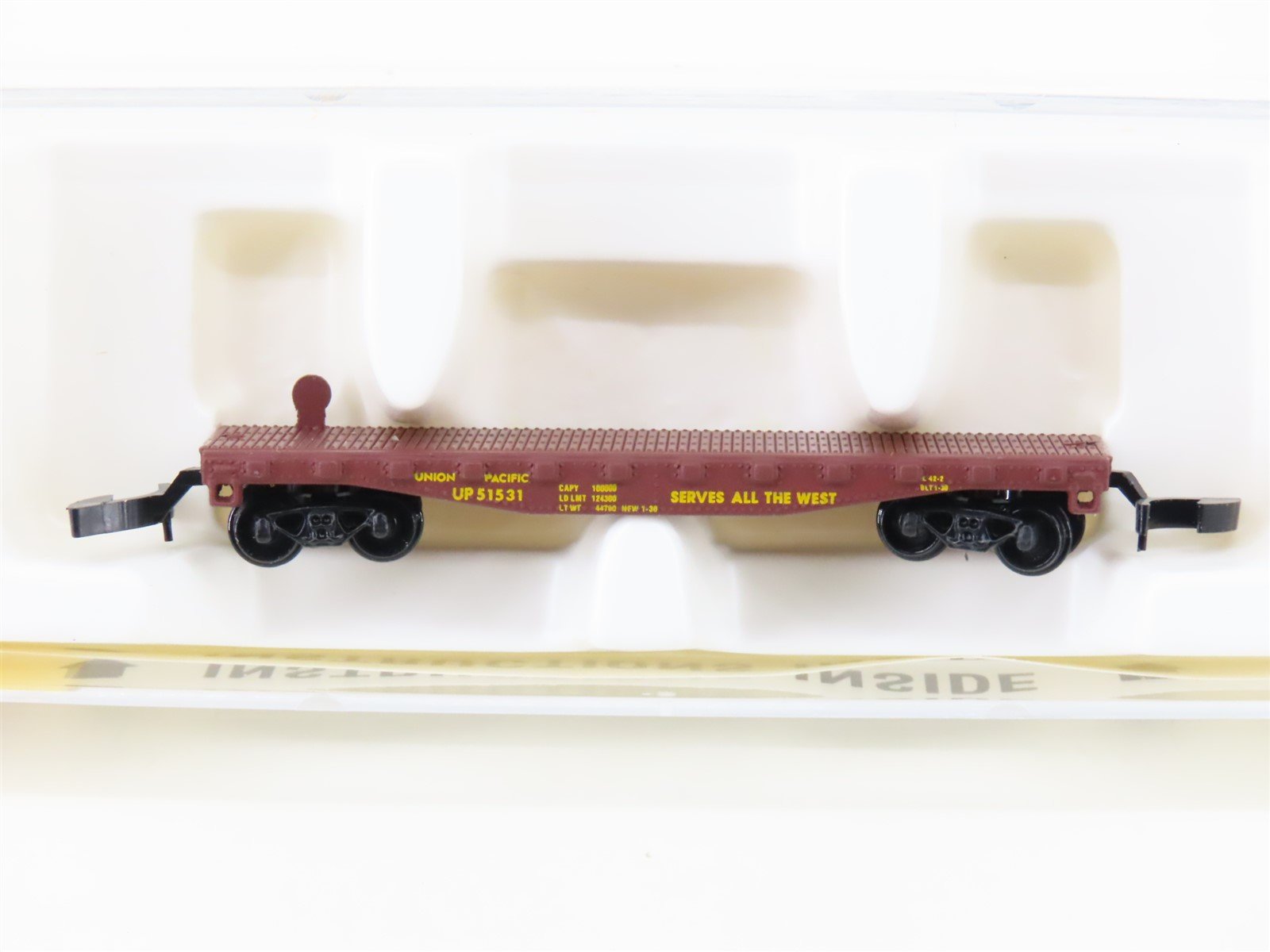 Z Scale Kadee Micro-Trains MTL 14505 UP "Serves all The West" Flat Car #51531