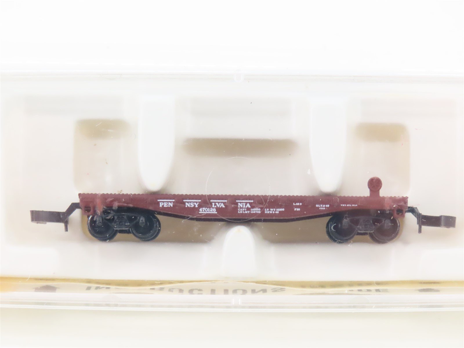 Z Scale Kadee Micro-Trains MTL 14504 PRR Pennsylvania Railroad Flat Car #470128
