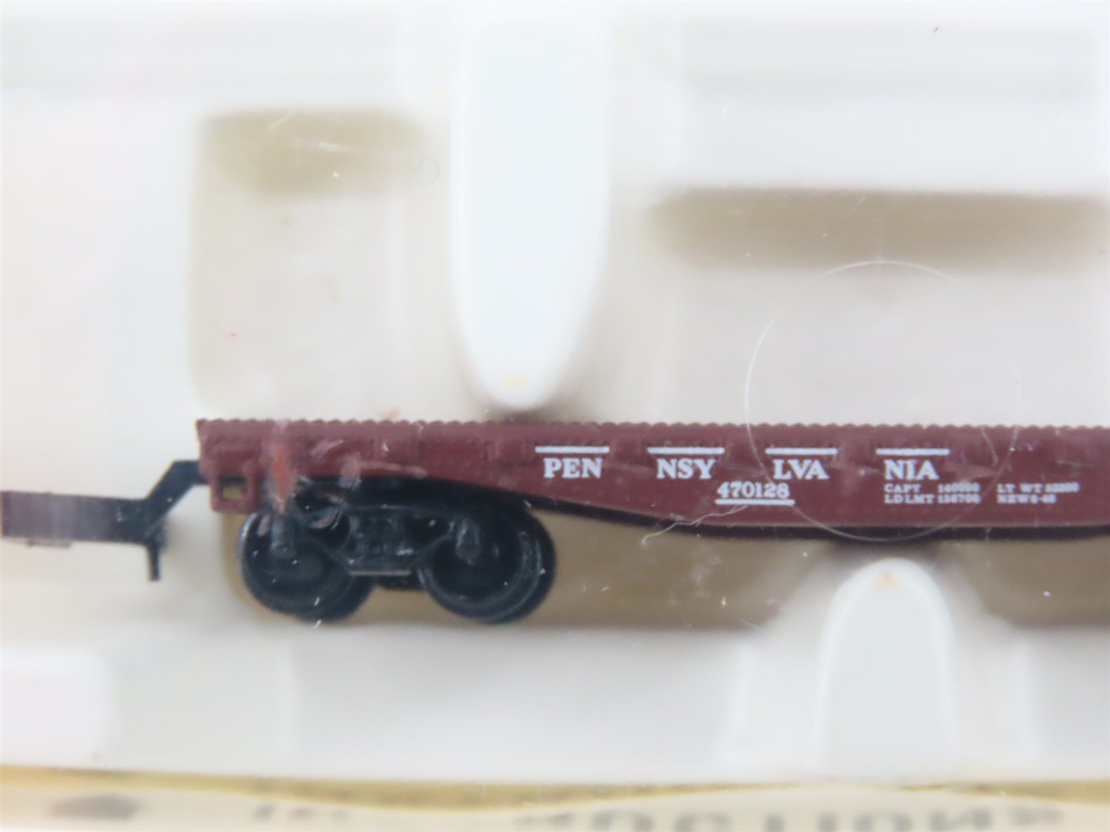 Z Scale Kadee Micro-Trains MTL 14504 PRR Pennsylvania Railroad Flat Car #470128