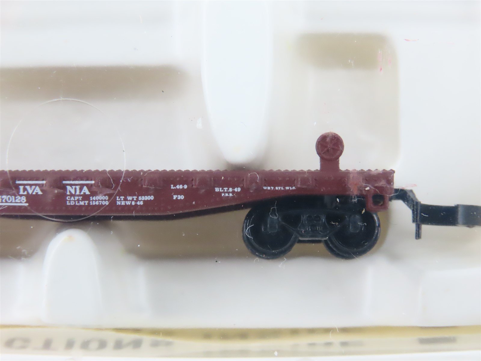 Z Scale Kadee Micro-Trains MTL 14504 PRR Pennsylvania Railroad Flat Car #470128