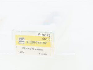 Z Scale Kadee Micro-Trains MTL 14504 PRR Pennsylvania Railroad Flat Car #470128