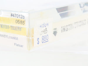 Z Scale Kadee Micro-Trains MTL 14504 PRR Pennsylvania Railroad Flat Car #470128