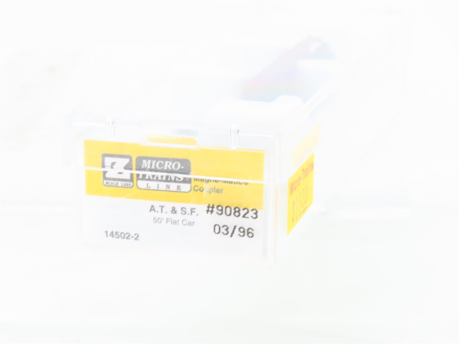 Z Micro-Trains MTL 14502-2 ATSF Atchison Topeka Santa Fe 50' Flat Car #90823