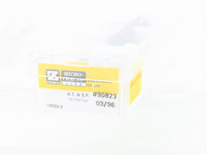 Z Micro-Trains MTL 14502-2 ATSF Atchison Topeka Santa Fe 50' Flat Car #90823