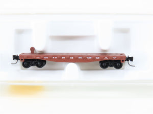 Z Micro-Trains MTL 14502-2 ATSF Atchison Topeka Santa Fe 50' Flat Car #90823
