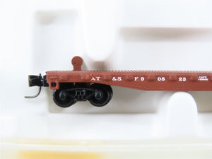 Z Micro-Trains MTL 14502-2 ATSF Atchison Topeka Santa Fe 50' Flat Car #90823