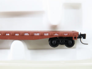 Z Micro-Trains MTL 14502-2 ATSF Atchison Topeka Santa Fe 50' Flat Car #90823
