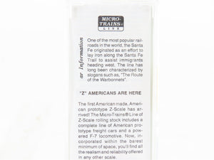 Z Micro-Trains MTL 14502-2 ATSF Atchison Topeka Santa Fe 50' Flat Car #90823