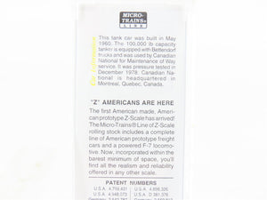 Z Micro-Trains MTL 14419-2 CN Canadian National 39' Single Dome Tank Car #990984