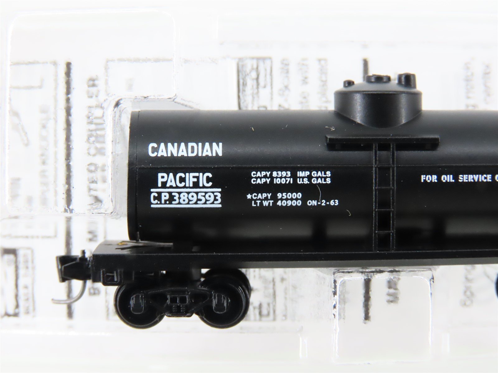Z Micro-Trains MTL 14420-2 CP Canadian Pacific 39' Single Dome Tank Car #389593