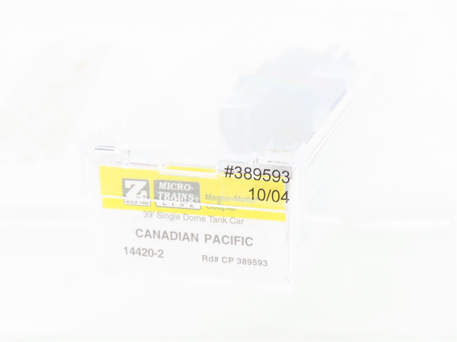 Z Micro-Trains MTL 14420-2 CP Canadian Pacific 39' Single Dome Tank Car #389593