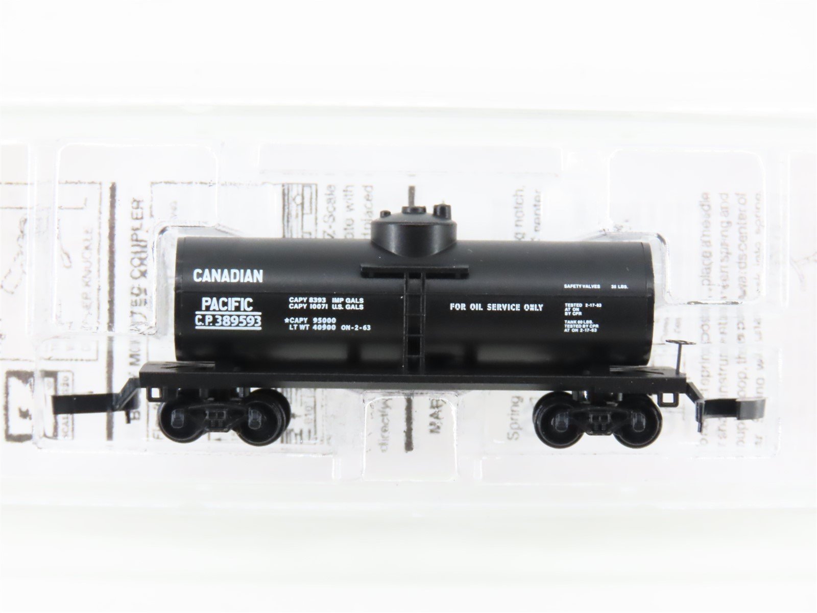 Z Micro-Trains MTL 14420 CP Canadian Pacific 39' Single Dome Tank Car #389593