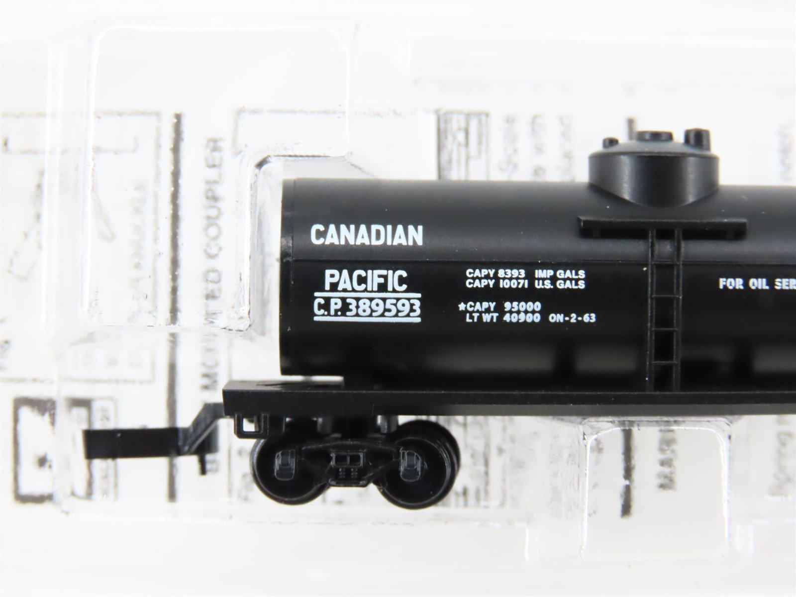 Z Micro-Trains MTL 14420 CP Canadian Pacific 39' Single Dome Tank Car #389593