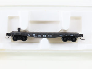 Z Scale Kadee Micro-Trains MTL 14501-2 MKT Missouri Kansas Texas Flat Car #13445