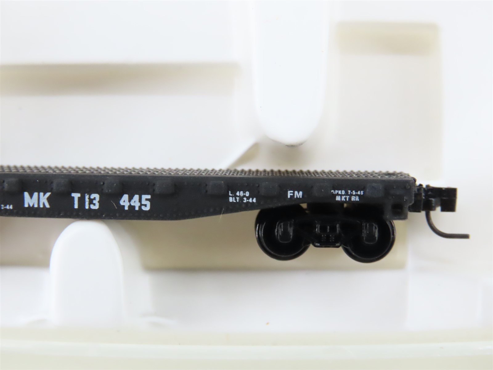 Z Scale Kadee Micro-Trains MTL 14501-2 MKT Missouri Kansas Texas Flat Car #13445
