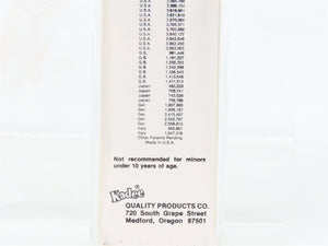 Z Scale Kadee Micro-Trains MTL 14501-2 MKT Missouri Kansas Texas Flat Car #13445