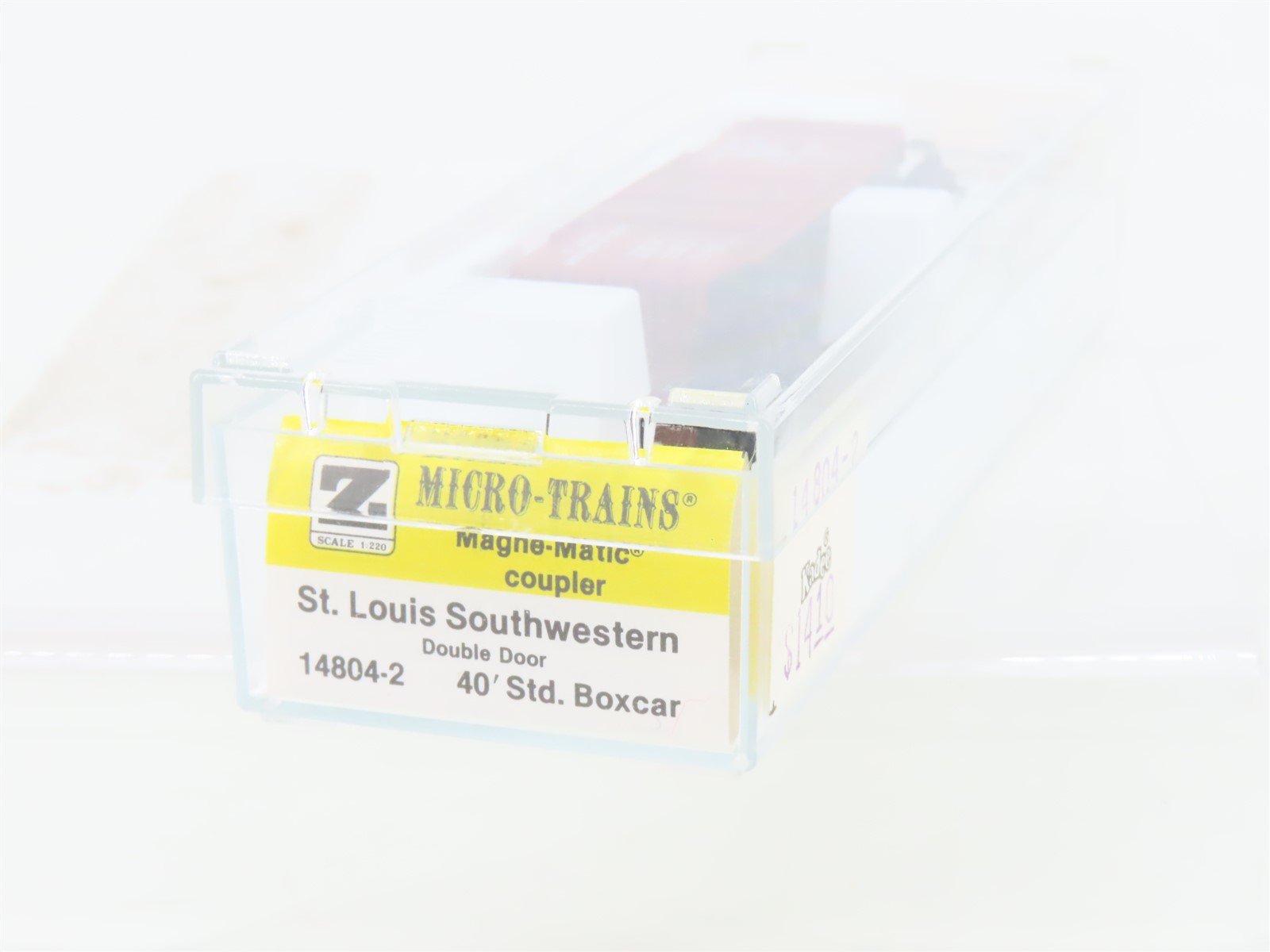 Z Kadee Micro-Trains MTL 14804-2 SSW Cotton Belt Blue Streak 40' Box Car #46478