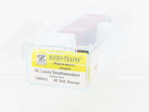 Z Kadee Micro-Trains MTL 14804-2 SSW Cotton Belt Blue Streak 40' Box Car #46478