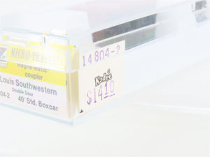 Z Kadee Micro-Trains MTL 14804-2 SSW Cotton Belt Blue Streak 40' Box Car #46478