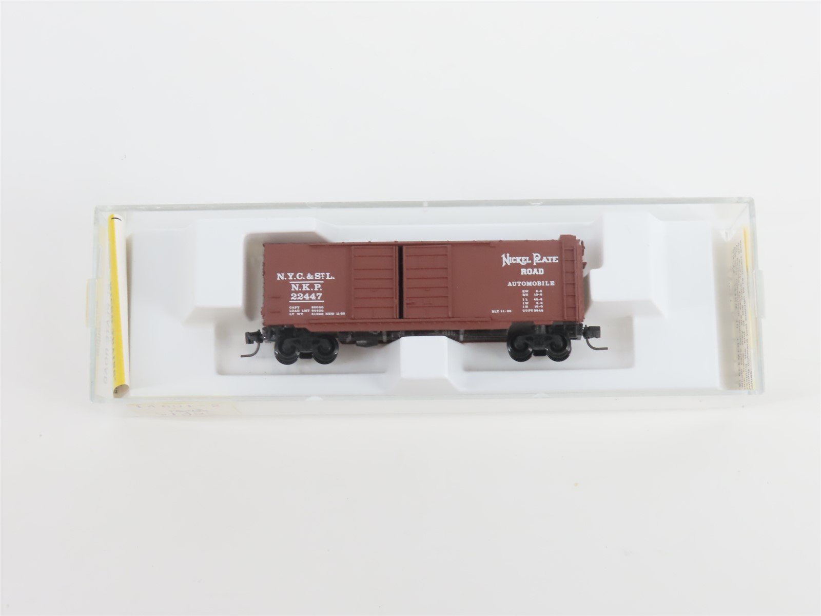 Z Kadee Micro-Trains MTL 14801-2 NKP Nickel Plate Road 40' Box Car #22447