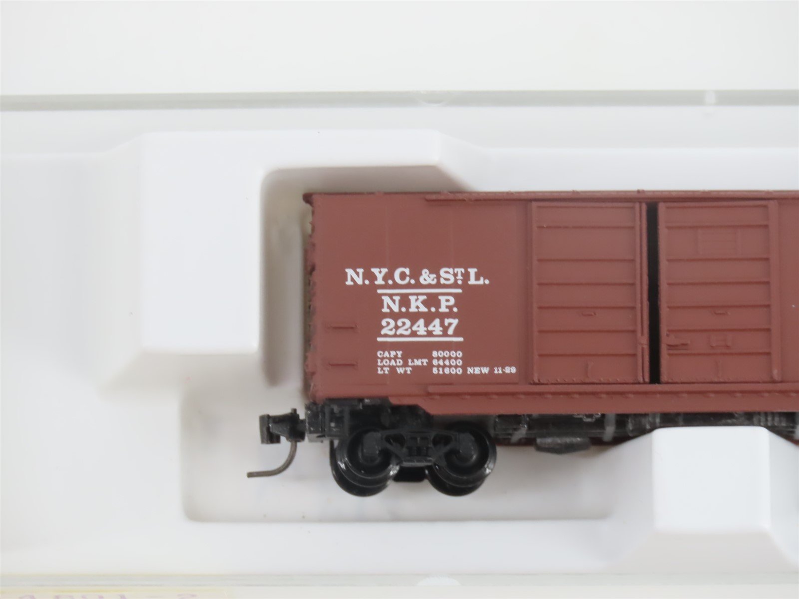 Z Kadee Micro-Trains MTL 14801-2 NKP Nickel Plate Road 40' Box Car #22447