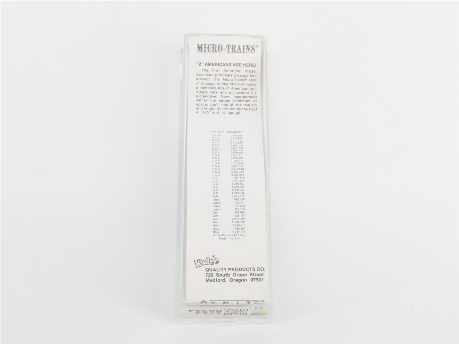 Z Kadee Micro-Trains MTL 14801-2 NKP Nickel Plate Road 40' Box Car #22447