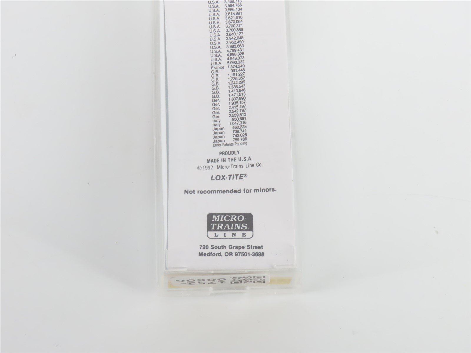 Z Scale Micro-Trains MTL 14815-2 GTW Grand Trunk Western 40' Box Car #585881