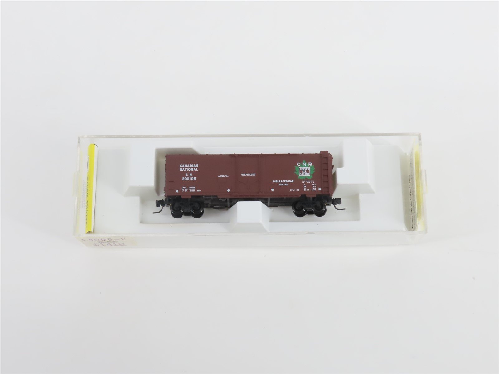 Z Kadee Micro-Trains MTL 14908-2 CN Canadian National 40' Box Car #290105