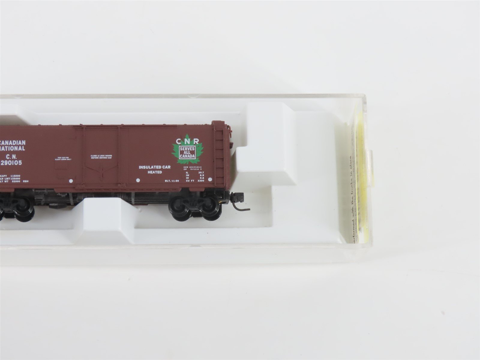 Z Kadee Micro-Trains MTL 14908-2 CN Canadian National 40' Box Car #290105